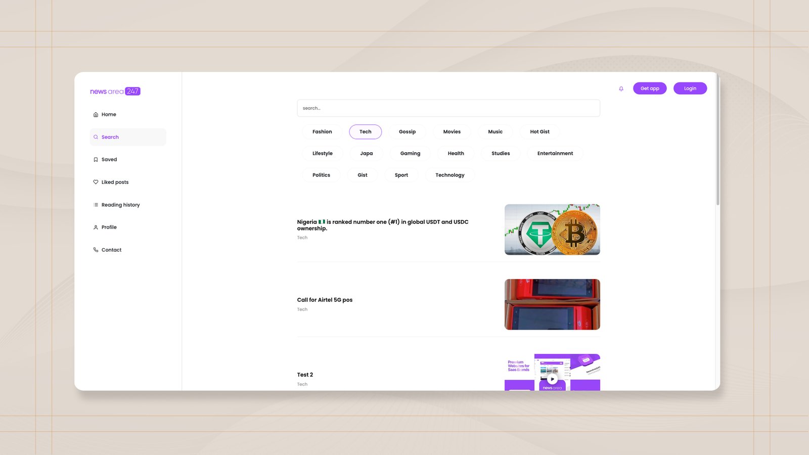 Newsarea247 project image