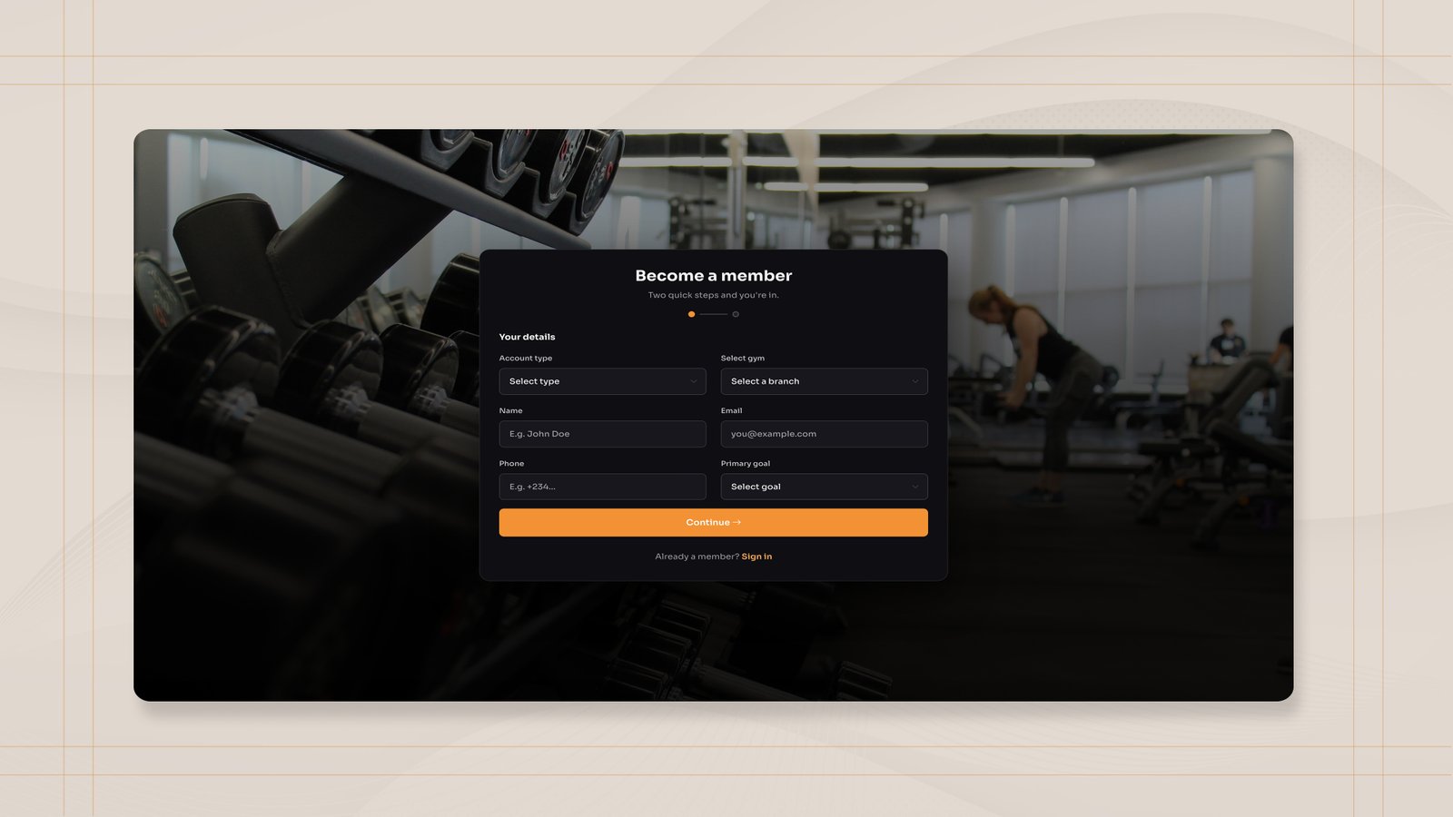Surefit gym project image